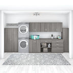 Pensile a muro 28W x 16D x 24H con ante e ripiani regolabili – Grado commerciale