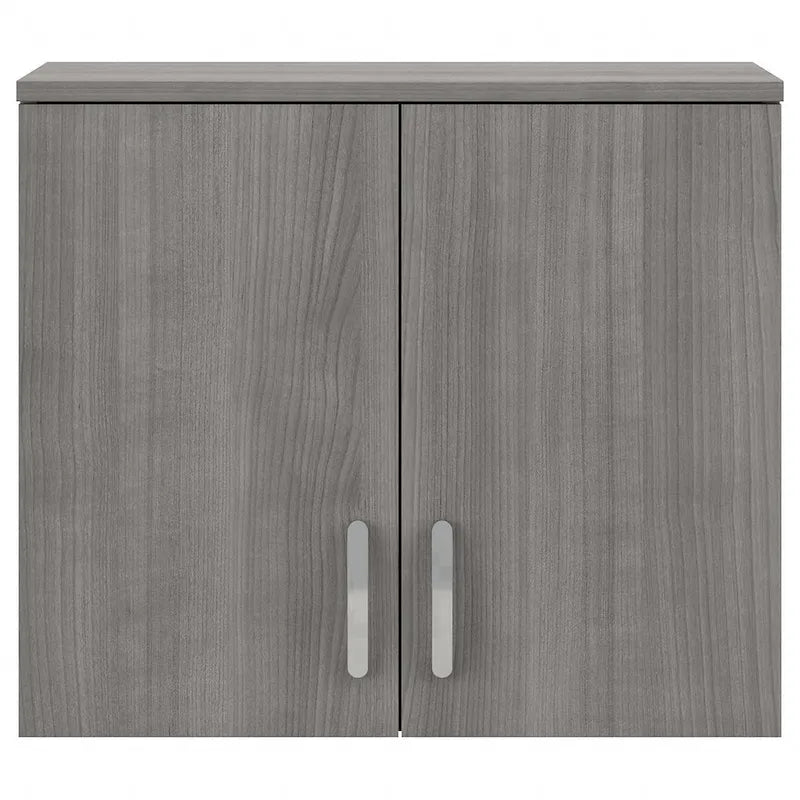Pensile a muro 28W x 16D x 24H con ante e ripiani regolabili – Grado commerciale