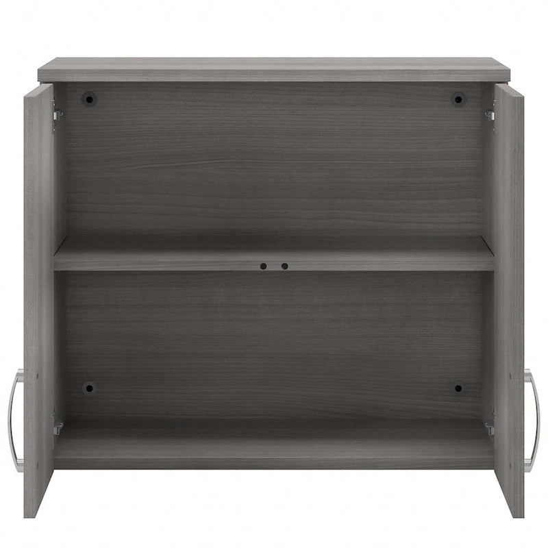 Pensile a muro 28W x 16D x 24H con ante e ripiani regolabili – Grado commerciale