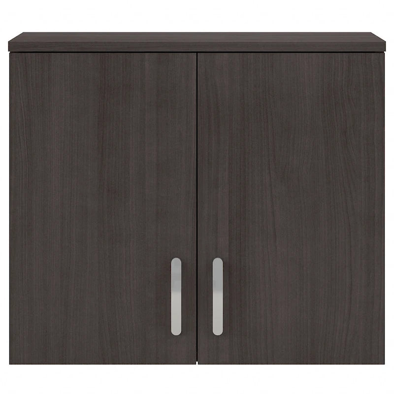 Pensile a muro 28W x 16D x 24H con ante e ripiani regolabili – Grado commerciale