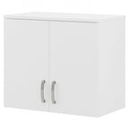 Pensile a muro 28W x 16D x 24H con ante e ripiani regolabili – Grado commerciale