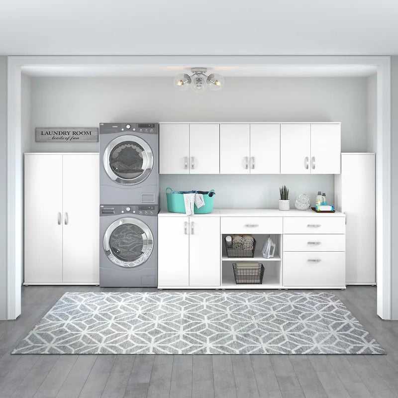 Pensile a muro 28W x 16D x 24H con ante e ripiani regolabili – Grado commerciale