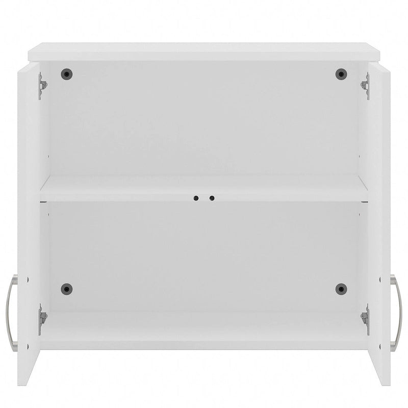Pensile a muro 28W x 16D x 24H con ante e ripiani regolabili – Grado commerciale
