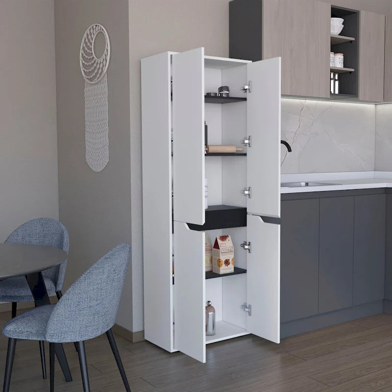 Dispensa da cucina moderna – Bianco e Nero, 170A x 60L x 30P