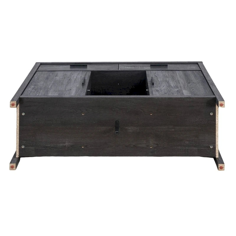 Madia 47W, mobile contenitore per sala da pranzo, credenza da buffet con due armadietti, due cassetti, due ripiani aperti