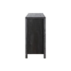 Madia 47W, mobile contenitore per sala da pranzo, credenza da buffet con due armadietti, due cassetti, due ripiani aperti
