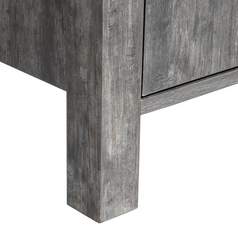 Madia 47W, mobile contenitore per sala da pranzo, credenza da buffet con due armadietti, due cassetti, due ripiani aperti