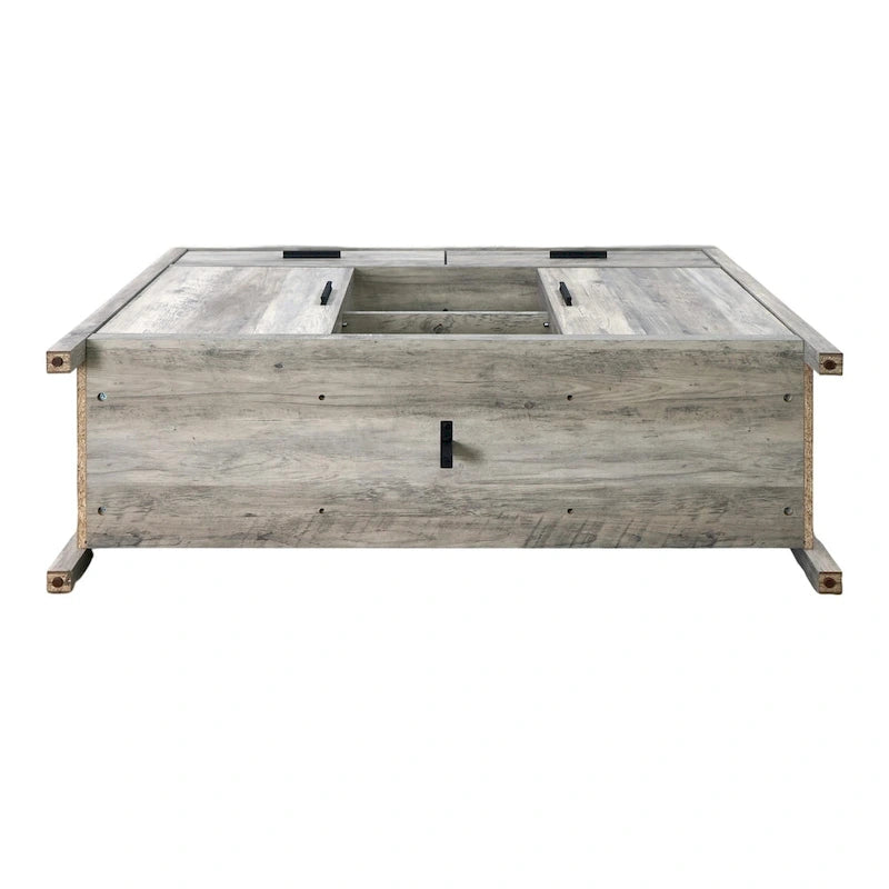 Madia 47W, mobile contenitore per sala da pranzo, credenza da buffet con due armadietti, due cassetti, due ripiani aperti
