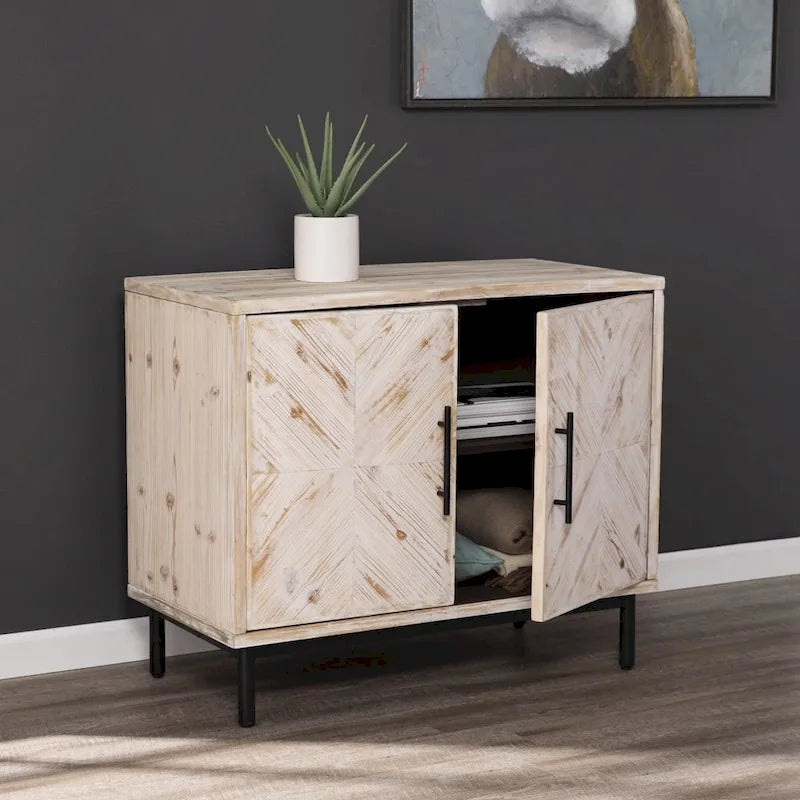 Mobiletto contenitore rustico naturale stile Modern Farmhouse