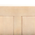 Madia Tucker marrone chiaro in legno massello con ante decorate - 71,75L x 30A x 15P