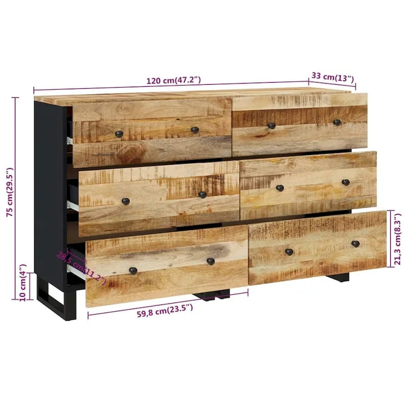 Mobile credenza consolle con cassetti e ante