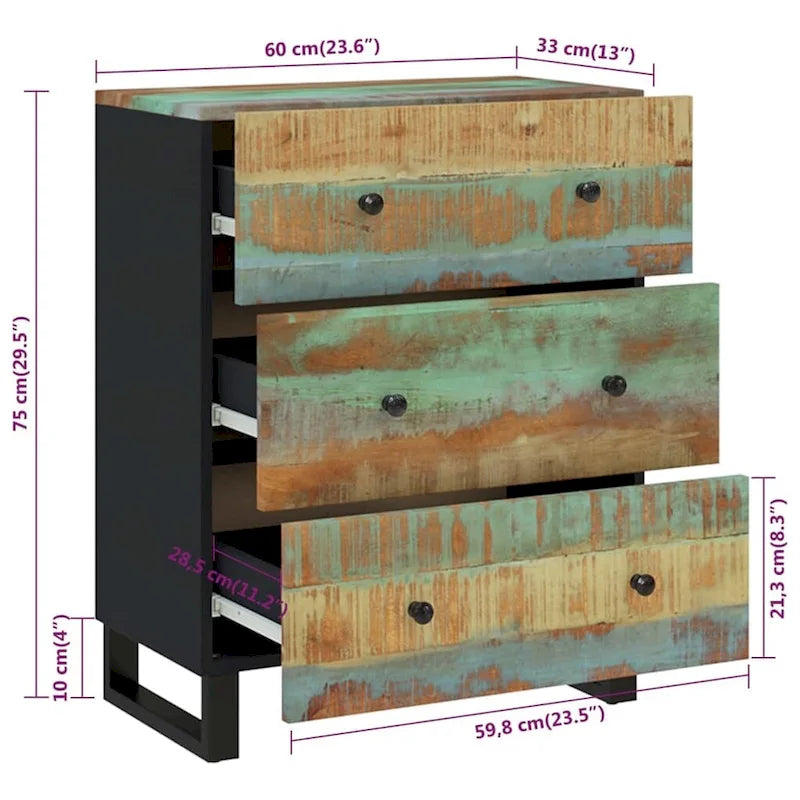 Mobile credenza consolle con cassetti e ante