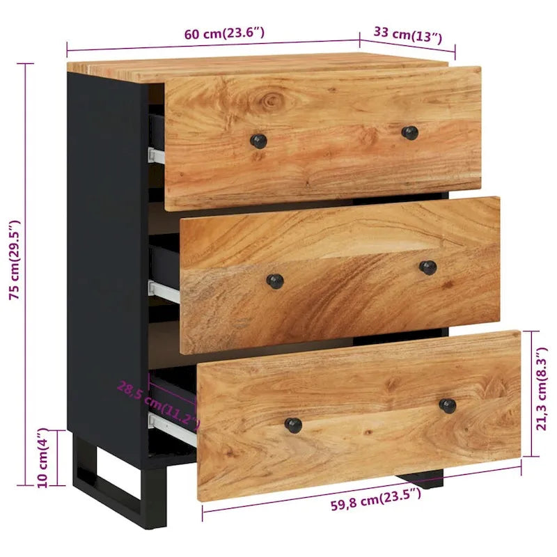 Mobile credenza consolle con cassetti e ante