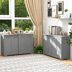 Credenza da Cucina Antica Impilabile con Ripiano Regolabile in Altezza - 42 x 13 x 23,5 (L x P x A)