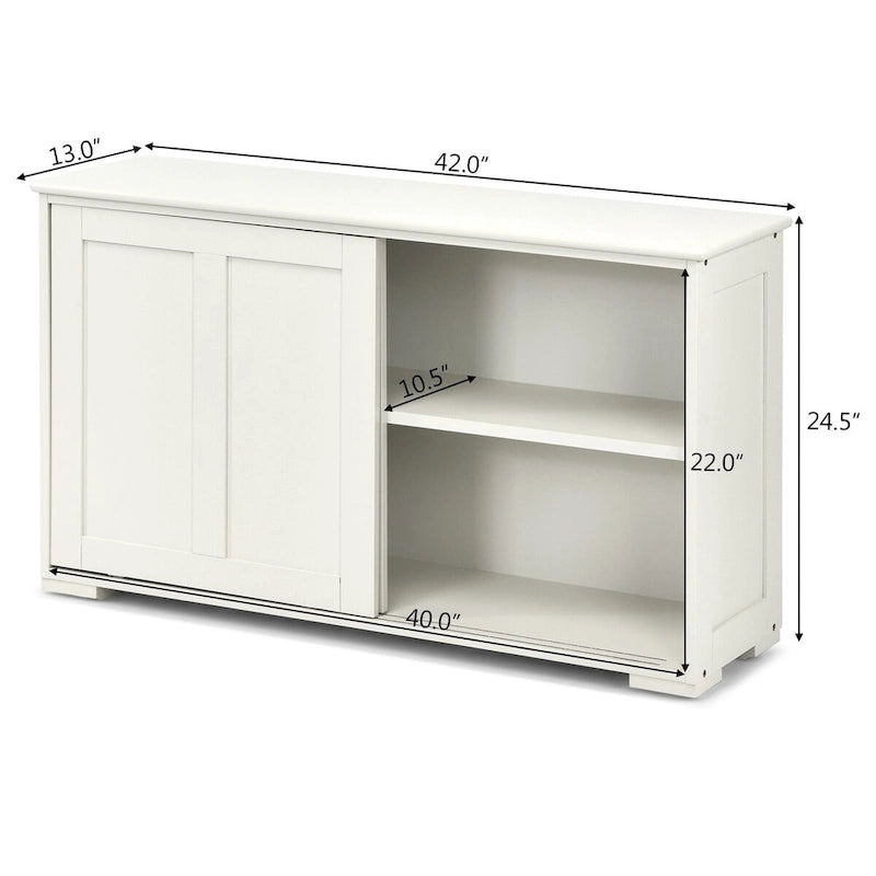 Credenza da Cucina Antica Impilabile con Ripiano Regolabile in Altezza - 42 x 13 x 23,5 (L x P x A)