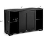 Credenza da Cucina Antica Impilabile con Ripiano Regolabile in Altezza - 42 x 13 x 23,5 (L x P x A)