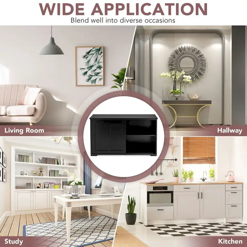 Credenza da Cucina Antica Impilabile con Ripiano Regolabile in Altezza - 42 x 13 x 23,5 (L x P x A)