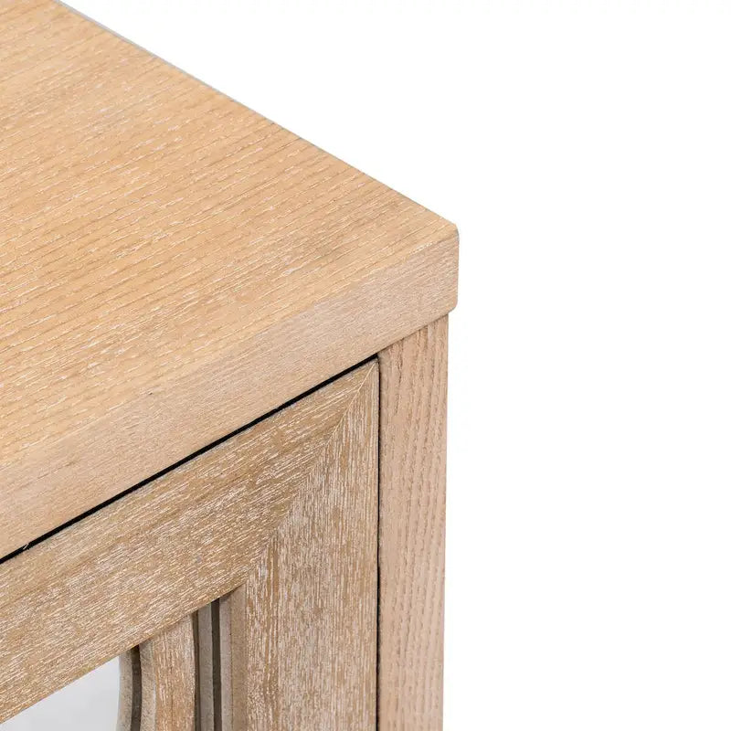Credenza con ante in vetro, mobile buffet a 3 ante a specchio