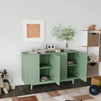 Mobile contenitore a 4 ante Intaglio con gambe in pino