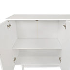 Mobile contenitore a 4 ante Intaglio con gambe in pino