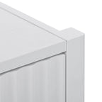 Mobile contenitore Accent, madia, armadietto in legno con maniglie in metallo