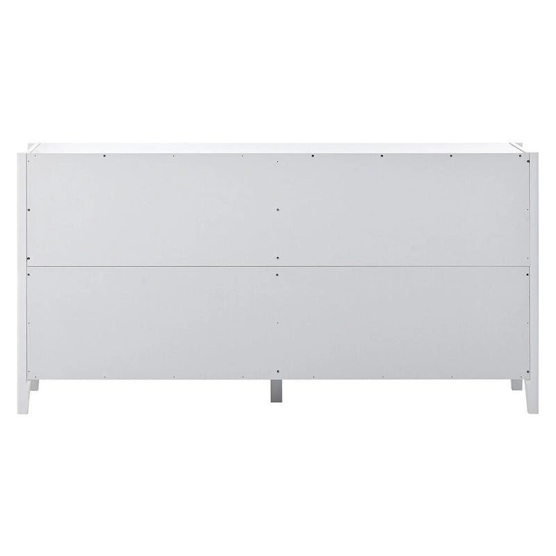 Mobile contenitore Accent, madia, armadietto in legno con maniglie in metallo