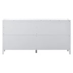 Mobile contenitore Accent, madia, armadietto in legno con maniglie in metallo