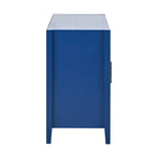Mobile contenitore Accent, madia, armadietto in legno con maniglie in metallo