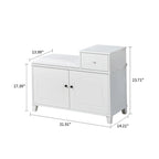 Panca contenitore moderna in legno con cuscino del sedile in PU ignifugo e imbottitura in spugna