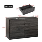 Cassettiera, mobile bar, credenza, mobile contenitore, angoli dei cassetti piatti, sei cassetti