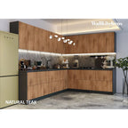 Pannello di chiusura per pensile da cucina con bordo in ABS – Nero, 12x30