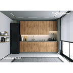 Pannello di chiusura per pensile da cucina con bordo in ABS – Nero, 12x30