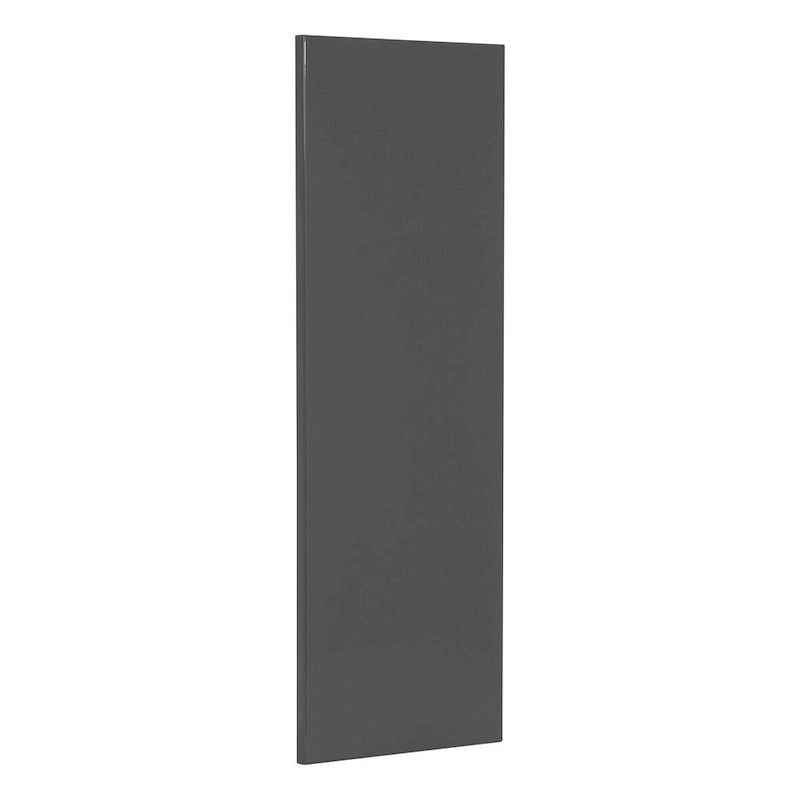 Pannello di chiusura per pensile da cucina con bordo in ABS – Nero, 12x30