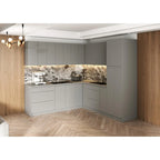 Pannello di chiusura per pensile da cucina con bordo in ABS – Nero, 12x30