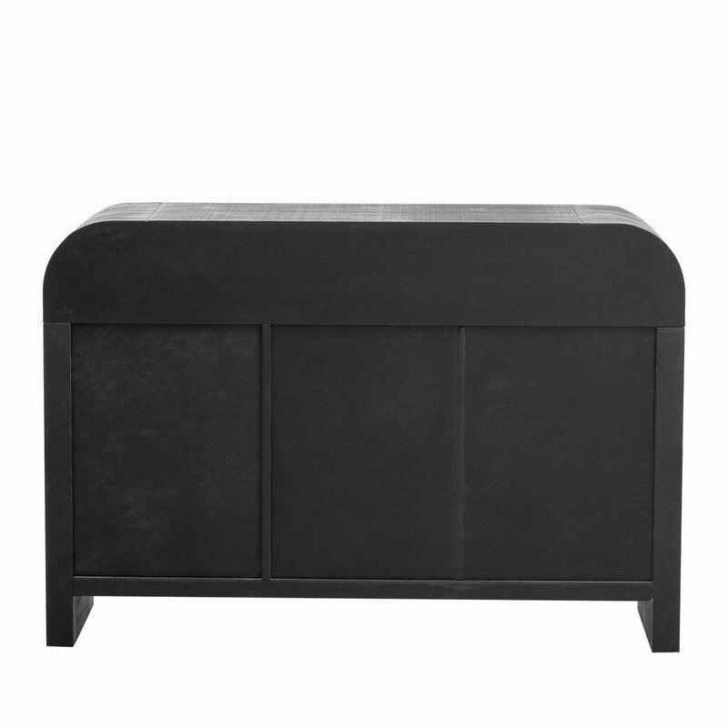 Credenza 47.2W con maniglie dorate e divisori regolabili - N/A