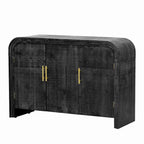 Credenza 47.2W con maniglie dorate e divisori regolabili - N/A