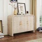 Credenza 47.2W con maniglie dorate e divisori regolabili - N/A