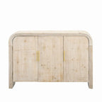 Credenza 47.2W con maniglie dorate e divisori regolabili - N/A
