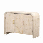 Credenza 47.2W con maniglie dorate e divisori regolabili - N/A