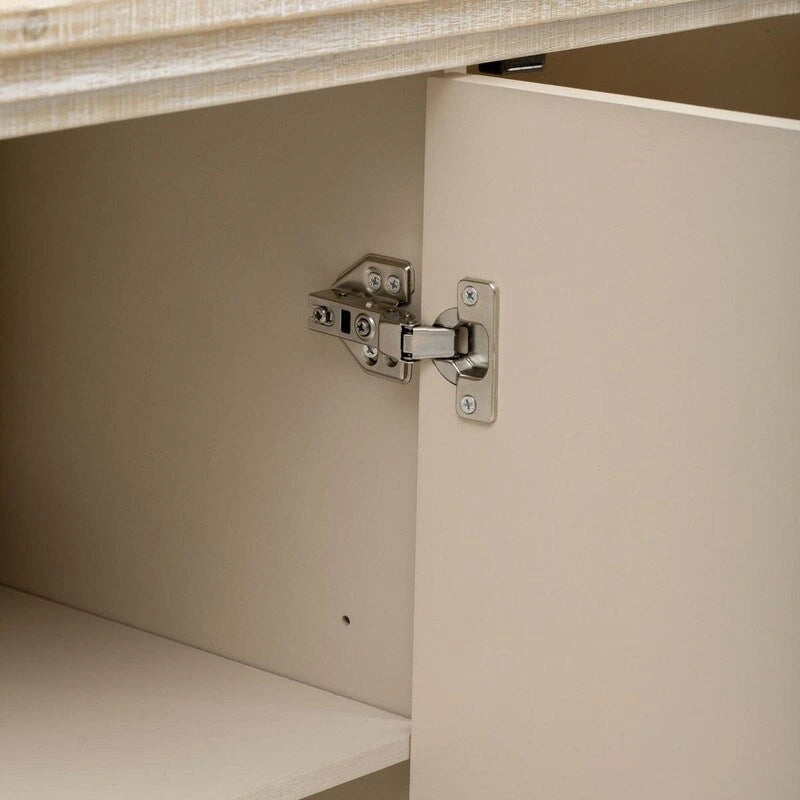 Credenza 47.2W con maniglie dorate e divisori regolabili - N/A