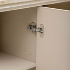 Credenza 47.2W con maniglie dorate e divisori regolabili - N/A