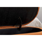 Panca contenitore per camera da letto con gambe in legno