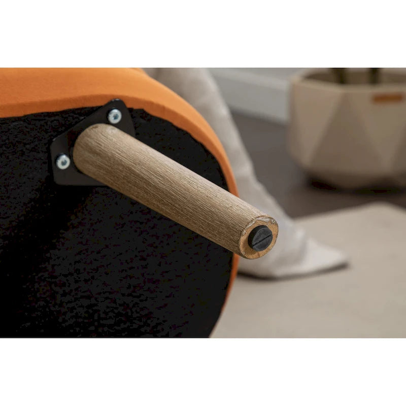 Panca contenitore per camera da letto con gambe in legno