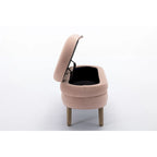 Panca contenitore per camera da letto con gambe in legno