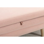 Panca contenitore per camera da letto con gambe in legno