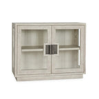 Larson Mobile in vetro e legno di rovere a due ante