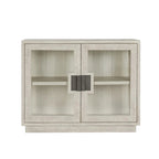 Larson Mobile in vetro e legno di rovere a due ante