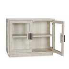 Larson Mobile in vetro e legno di rovere a due ante
