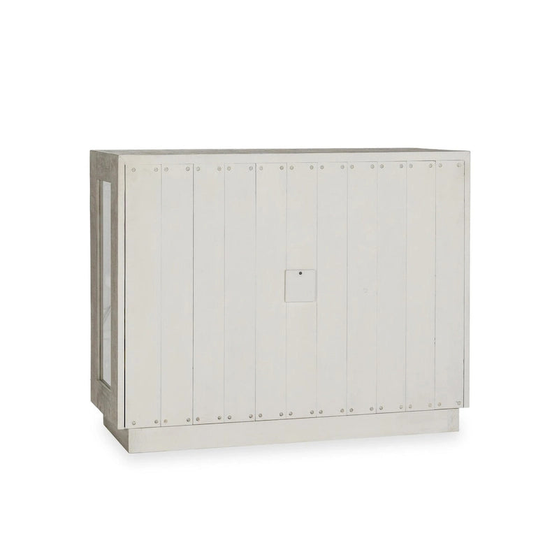 Larson Mobile in vetro e legno di rovere a due ante