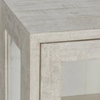 Larson Mobile in vetro e legno di rovere a due ante